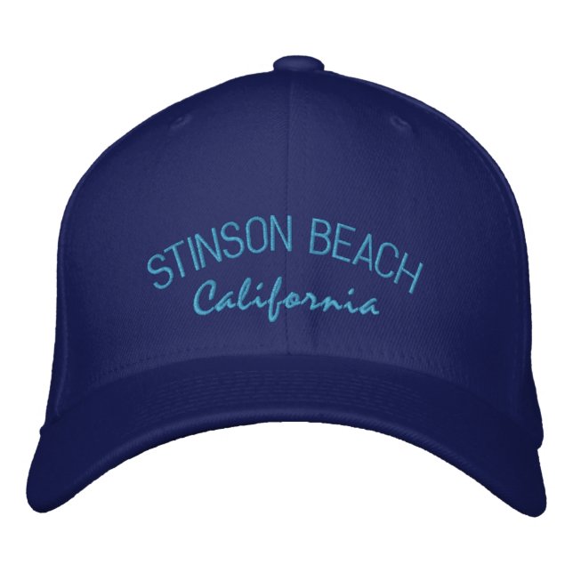 Stinson Beach California Embroidered Hat (Front)