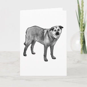stippled winter wish card