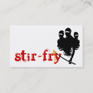stir-fry: ninja noodles business card