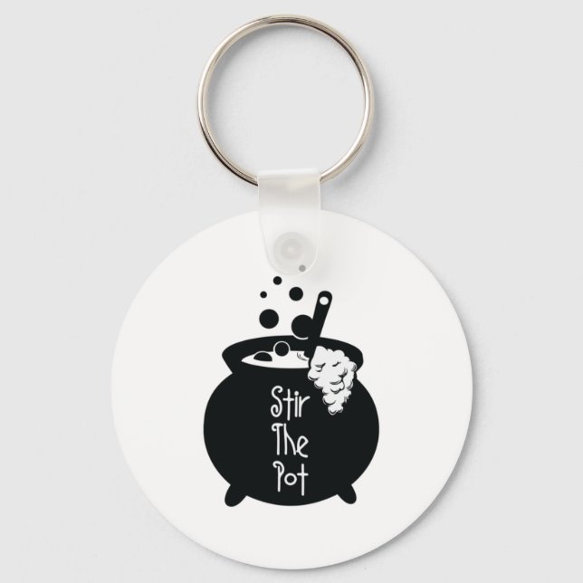 Stir The Pot – Witch Cauldron Key Ring (Front)