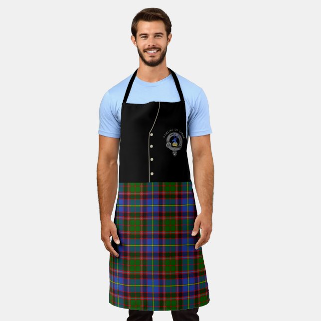 Stirling of Cador Clan Badge & Tartan Kilt Apron (Worn)