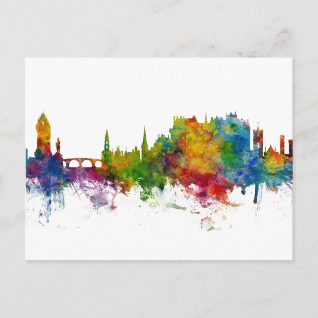 Stirling Scotland Skyline Postcard (Front)