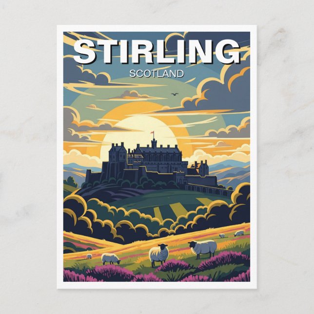 Stirling Scotland Travel Postcard (Front)