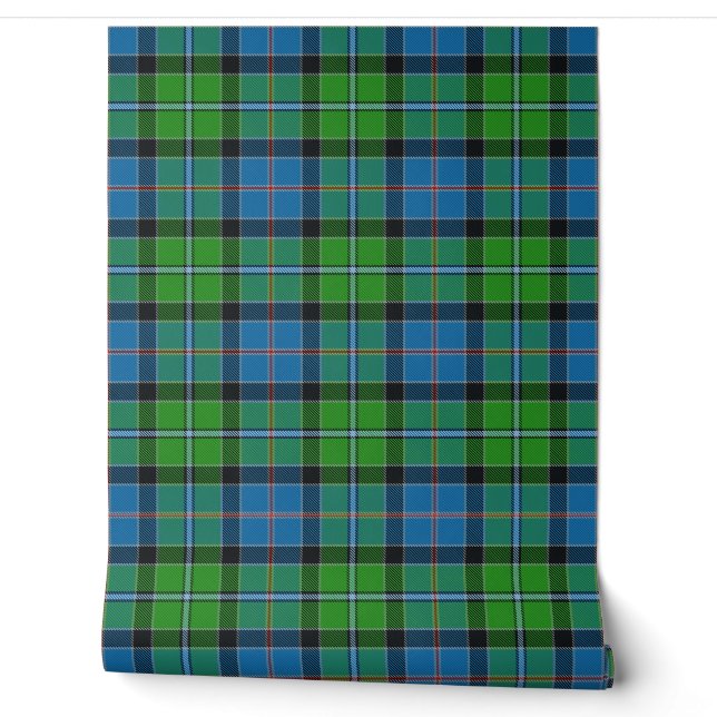Stirling Tartan Plaid Scottish Clan Wallpaper (Unrolling)