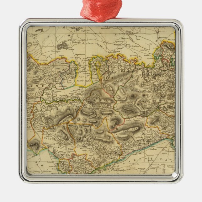 Stirlingshire Metal Tree Decoration (Front)