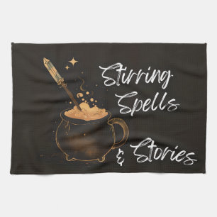Stirring Spells & Stories Tea Towel
