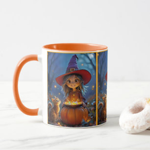 Stirring Up Some Magic! Cute witch, Mug