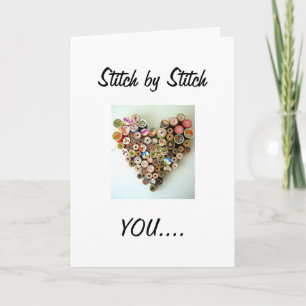 STITCH BY STITCH=U MADE US A PERFECT FIT HOLIDAY CARD