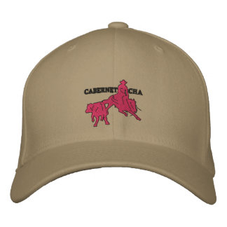 Stitch Cabernet CHA Kaki Casquette Rose Embroidered Hat