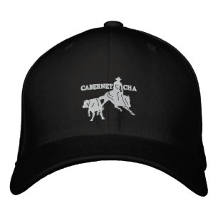 Stitch Cabernet CHA Noir Casquette Blanc Embroidered Hat