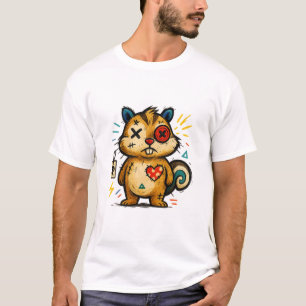 Stitch Chipmunk — Electric Heart T-Shirt