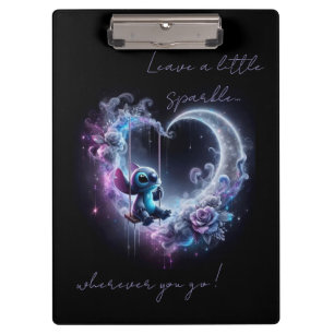 Stitch leave a little sparkle clipboard
