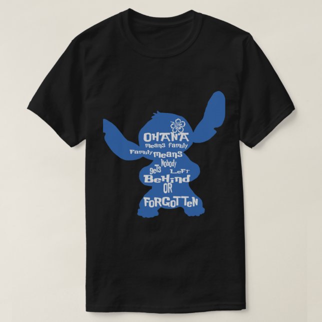 Stitch Ohana means family Classic T-Shirt (Design Front)