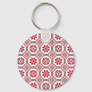 Stitch pattern key ring