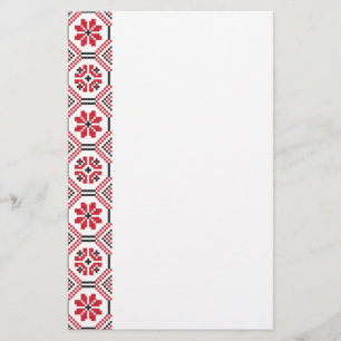 Stitch pattern stationery