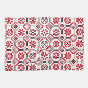 Stitch pattern tea towel