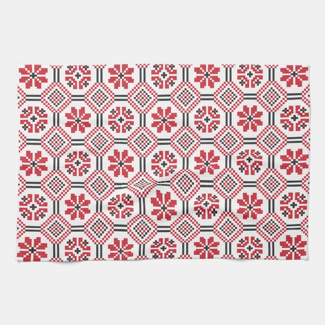 Stitch pattern tea towel (Horizontal)