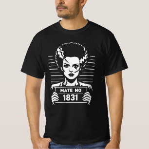Stitched Bride Mugshot – Mate No 1831 T-Shirt