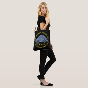 stitched car tote bag