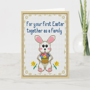 Stitched Easter Family Card