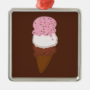 Stitched-Ice-Cream-Cones-2-Sq ORNAMENT