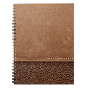 Stitched leather: grey, black background. notebook