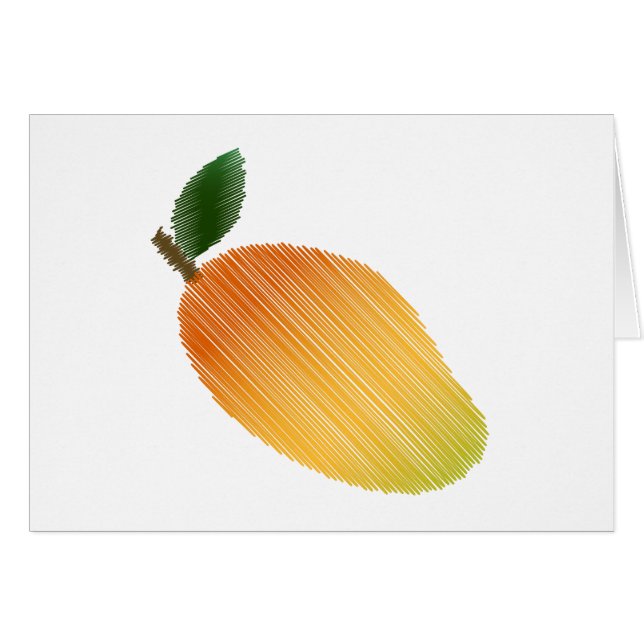 Stitched mango design (Front Horizontal)