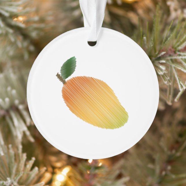 Stitched mango design ornament (Tree)