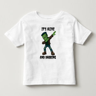 Stitched Monster is alive and dabs for Halloween Toddler T-Shirt