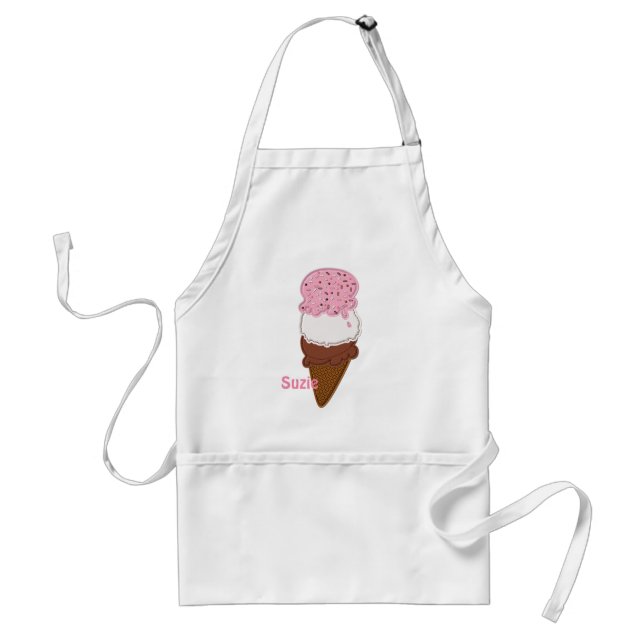 Stitched-Neapolitan-Ice-Cream-Cones-2-APRON Standard Apron (Front)