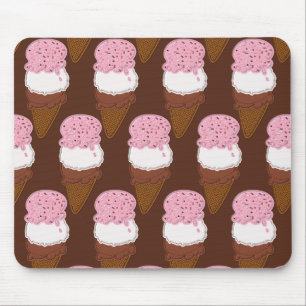 Stitched-Neapolitan-Ice-Cream-Cones-2-MOUSEPAD Mouse Mat