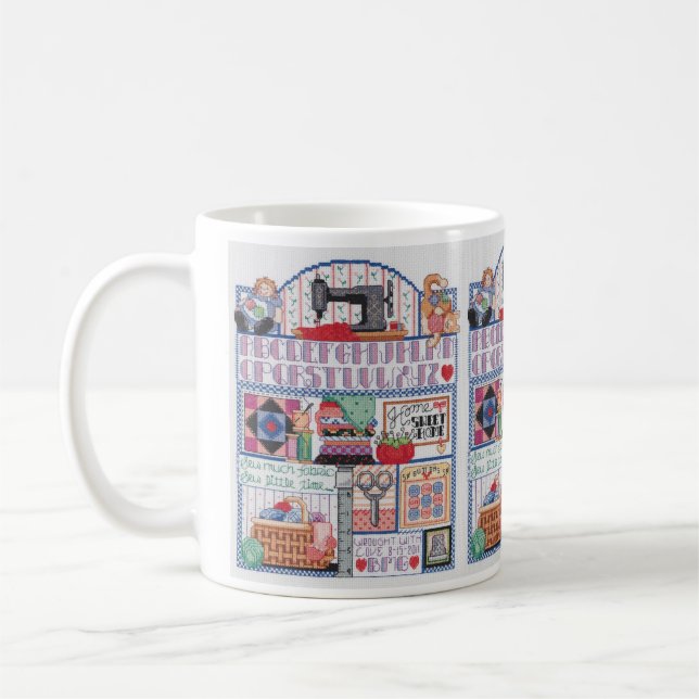 Stitcher's Sampler Coffee Mug (Left)