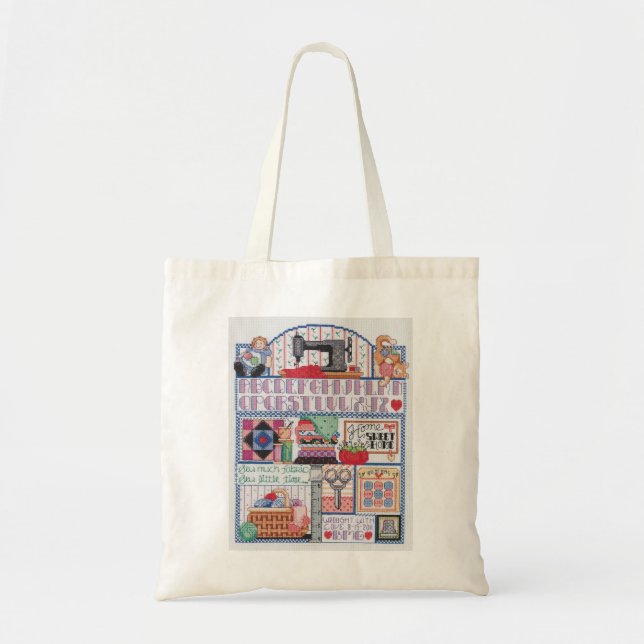 Stitcher's Sampler Tote Bag (Front)