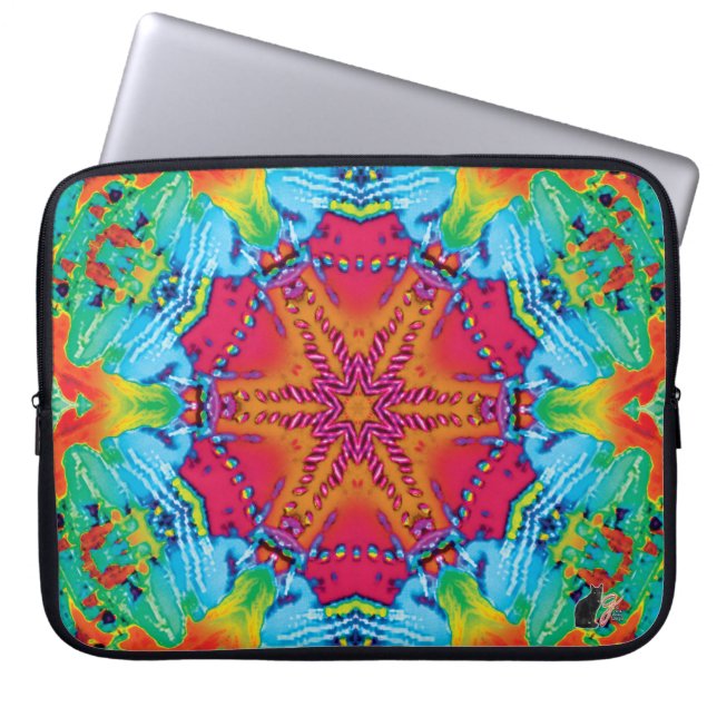 Stitches Kaleidoscope Laptop Sleeve (Front)