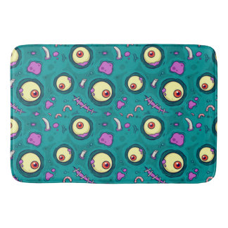Stitches The One Eye Monster Pattern Bath Mat