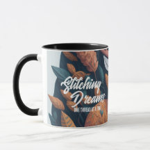 Stitching Dreams - deer birds flowers