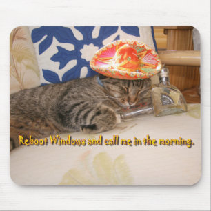 StitchKitty and tequila Mouse Mat