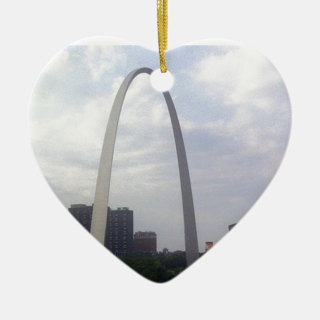 STL ARCH CERAMIC TREE DECORATION (Front)
