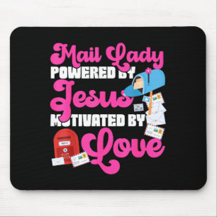 Stman Mailman Jesus Faith Christian Mail Lady Were Mouse Mat