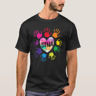 STNA Colourful Heart Hands Tie Dye T-Shirt