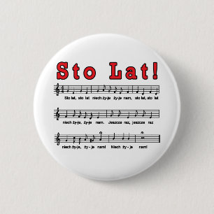 Sto Lat! Song 6 Cm Round Badge