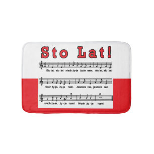 Sto Lat! Song Bath Mat