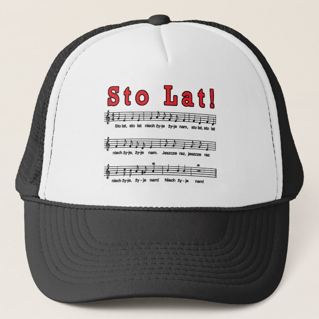 Sto Lat! Song Hats (Front)