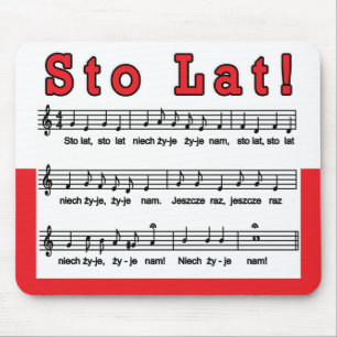 Sto Lat! Song Mouse Mat
