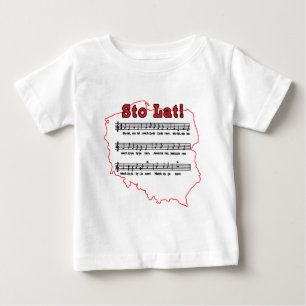 Sto Lat! Song Polish Map Baby T-Shirt