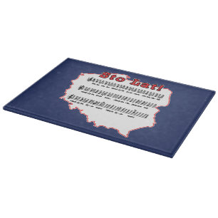 Sto Lat! Song Polish Map Cutting Board