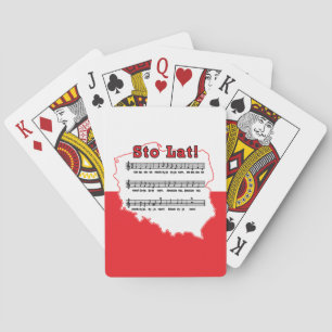 Sto Lat! Song Polish Map Playing Cards
