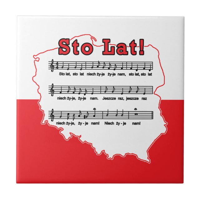 Sto Lat! Song Polish Map Tile (Front)