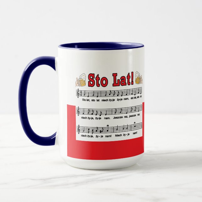 Sto Lat! Song With Beer Mugs (Left)