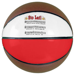 Sto Lat! Song With Beer Mugs Basketball